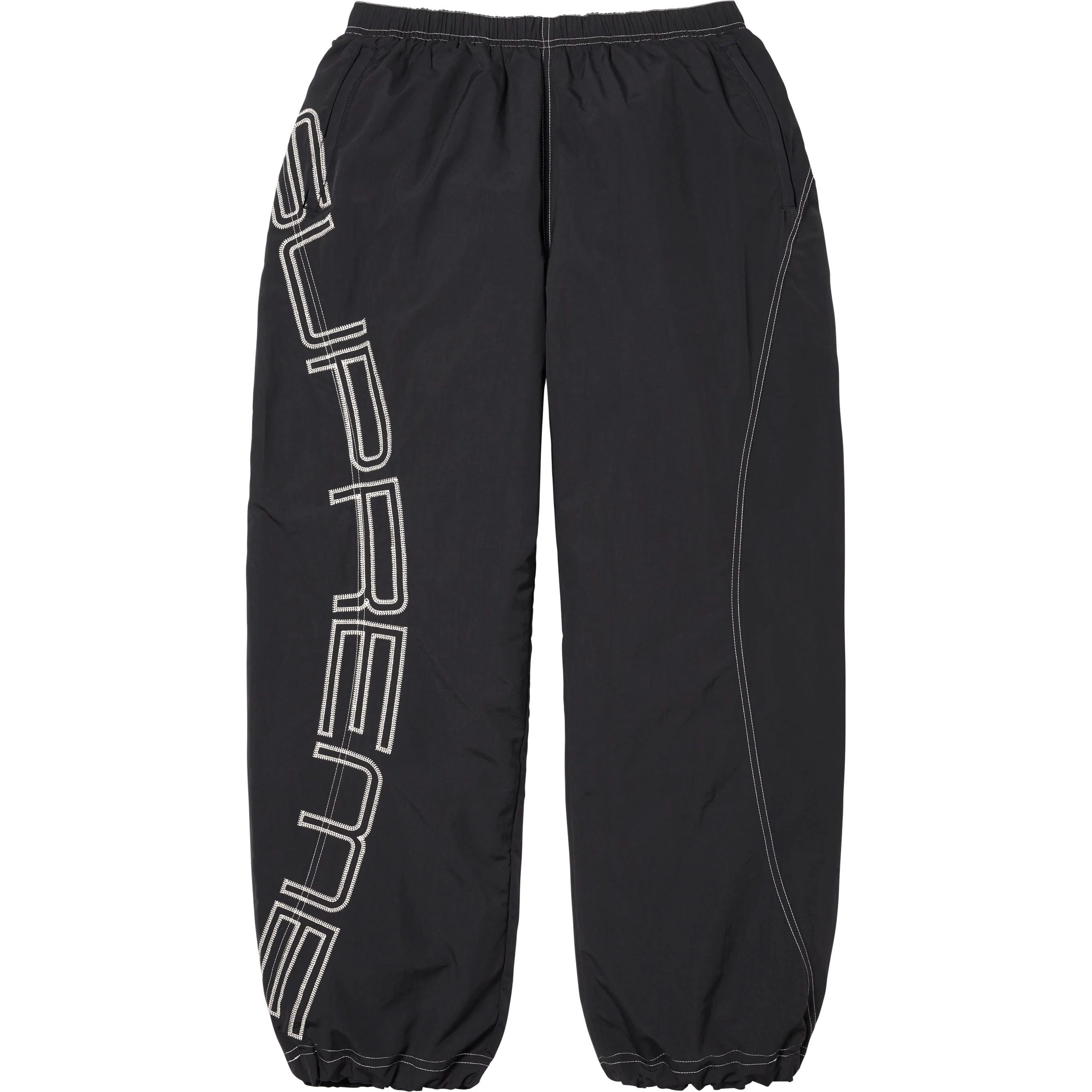 Spellout Embroidered Track Pant view 4